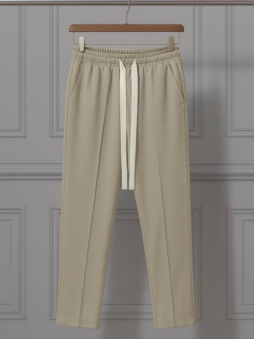 Pantaloni Long-String Crem