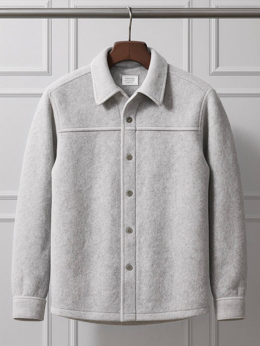 Overshirt Minimal Gri