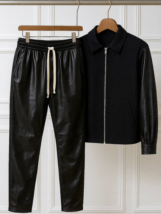 Compleu Premium Black Leather Look