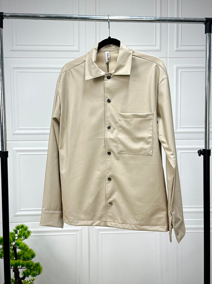 Overshirt Leather Crem