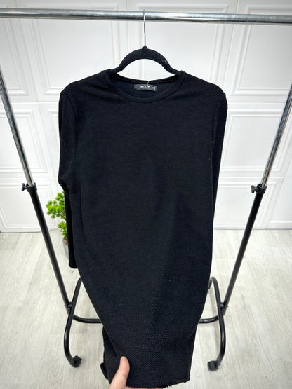 Bluza Knit Look Negru