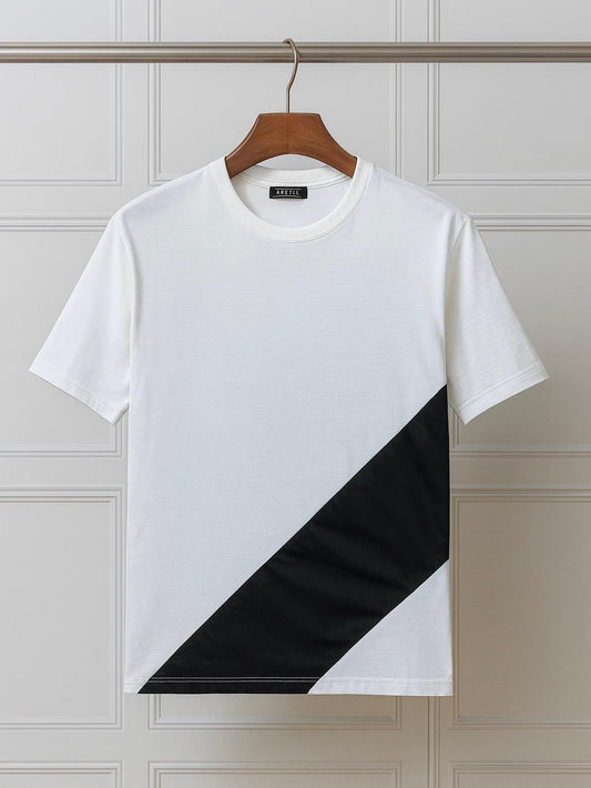 Tricou Diagonal Alb