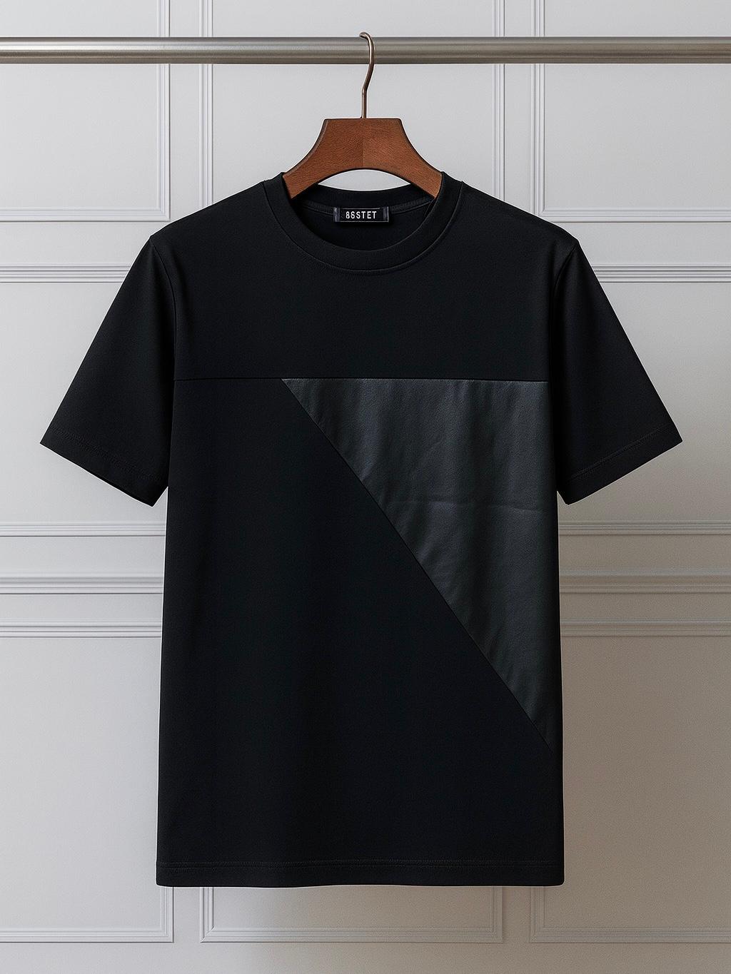 Tricou Geometric Negru