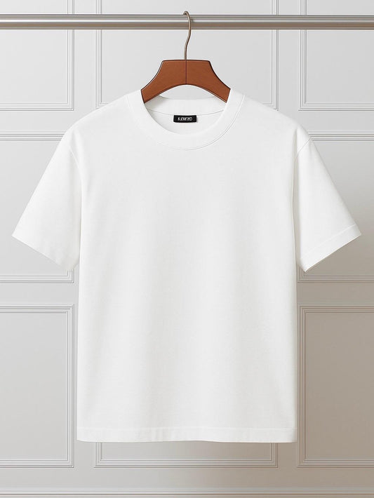 Tricou Simple Oversize Alb