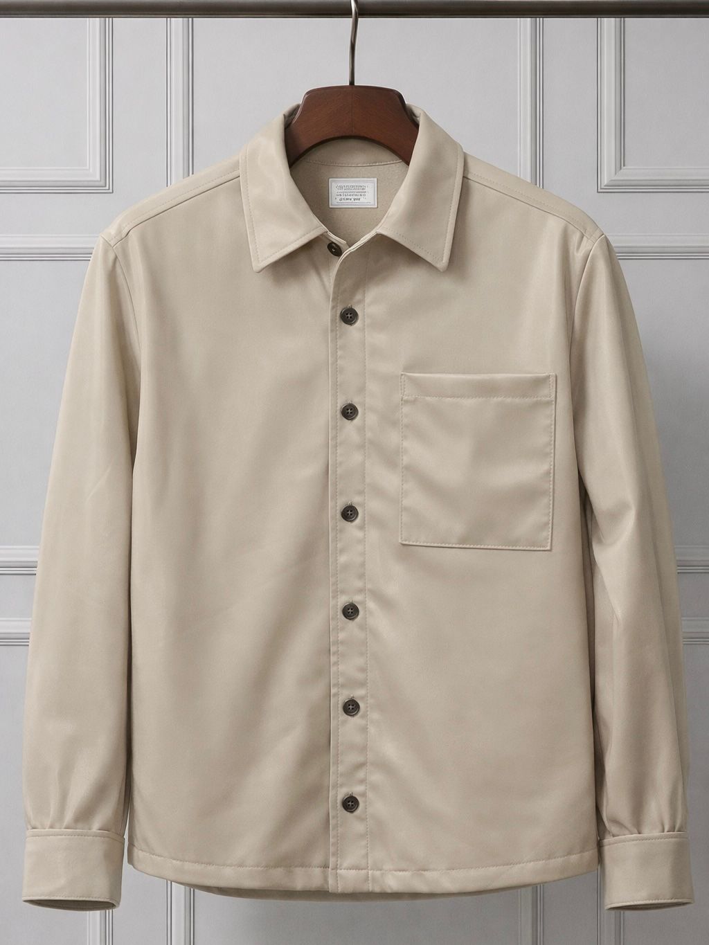 Overshirt Leather Crem