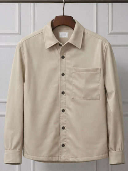 Overshirt Leather Crem