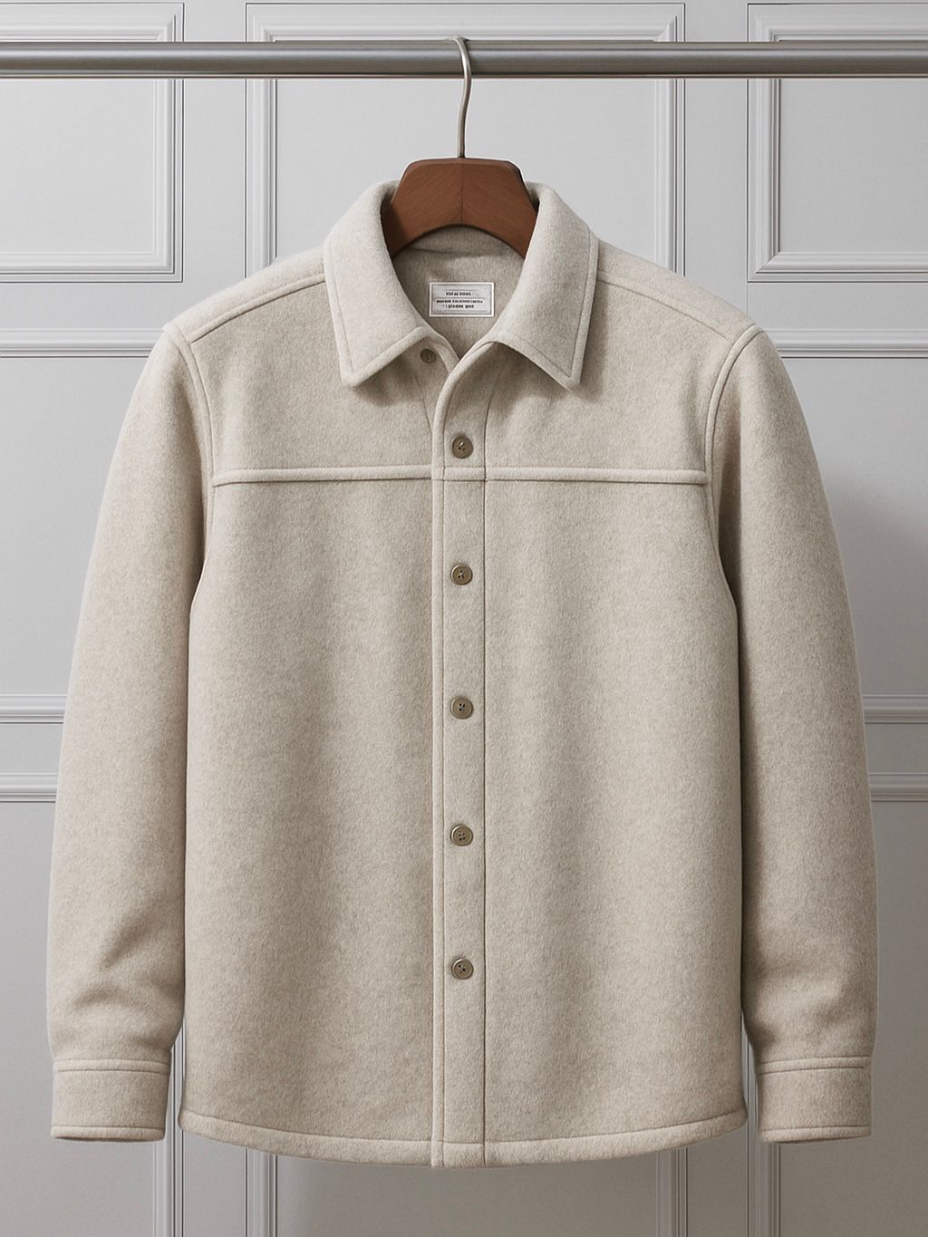 Overshirt Minimal Crem